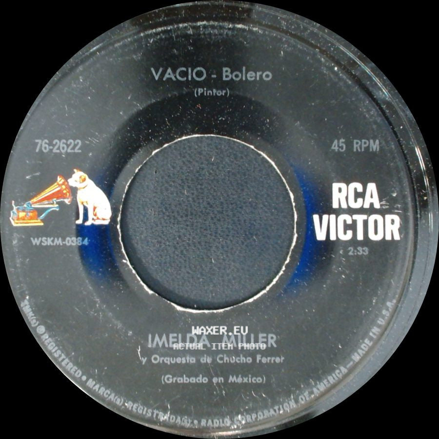 Imelda Miller Y Orquesta De Magallanes / Imelda Miller - Amor Desesperado / Vacio - Bolero side B