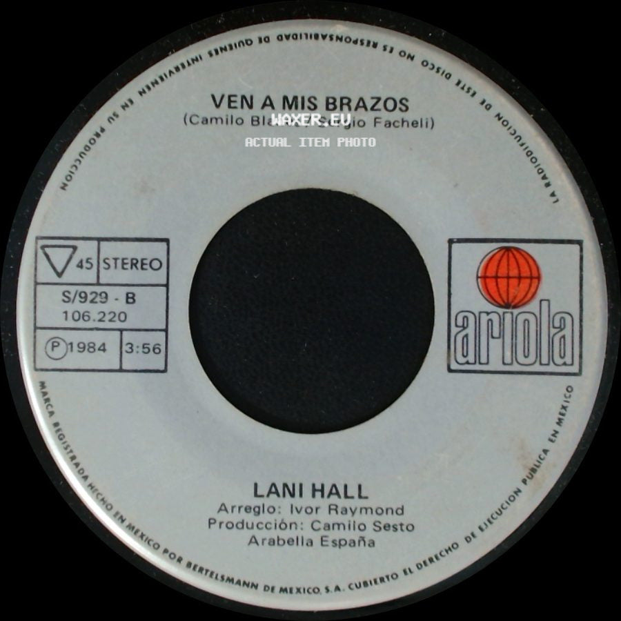 Lani Hall - Corazon Encadenado / Ven A Mis Brazos side B