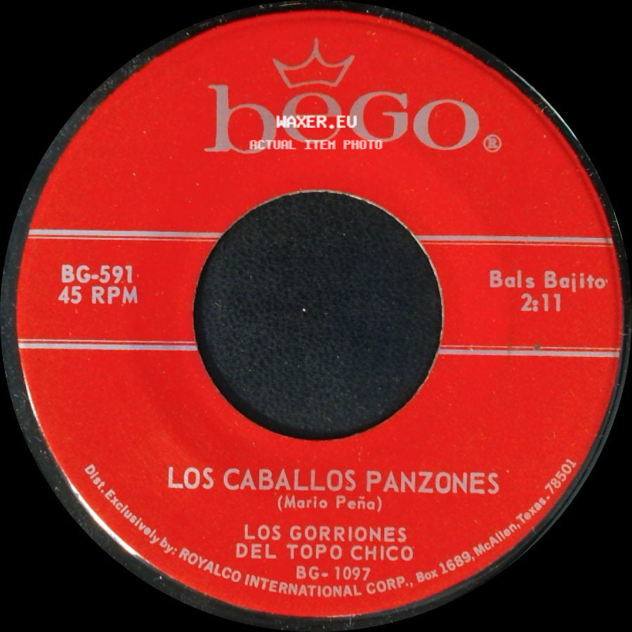 Los Caballos Panzones / Los Gorriones Del Topo Chico - Los Gorriones Del Topo Chico / Labios De Coral side A