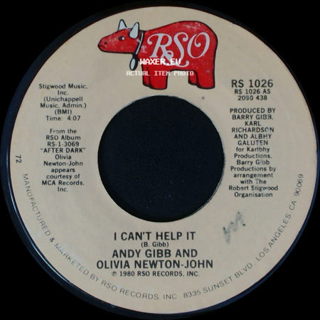 Andy Gibb And Olivia Newton-John / Andy Gibb - I Can't Help It / Someone I Ain't side A