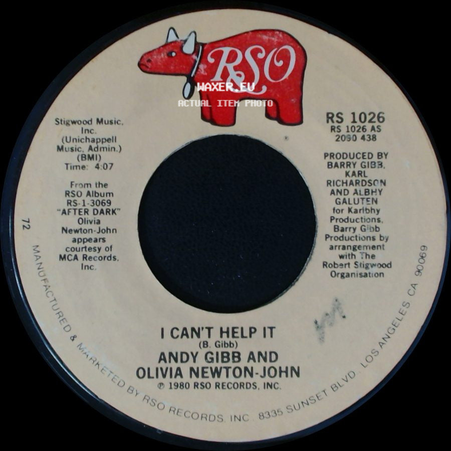 Andy Gibb And Olivia Newton-John / Andy Gibb - I Can't Help It / Someone I Ain't side A
