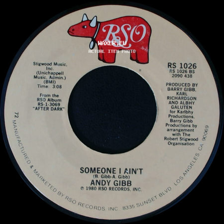 Andy Gibb And Olivia Newton-John / Andy Gibb - I Can't Help It / Someone I Ain't side B