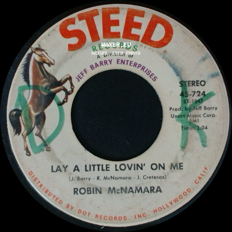 Robin Mcnamara - I'll Tell You Tomorrow / Lay A Little Lovin' On Me side B