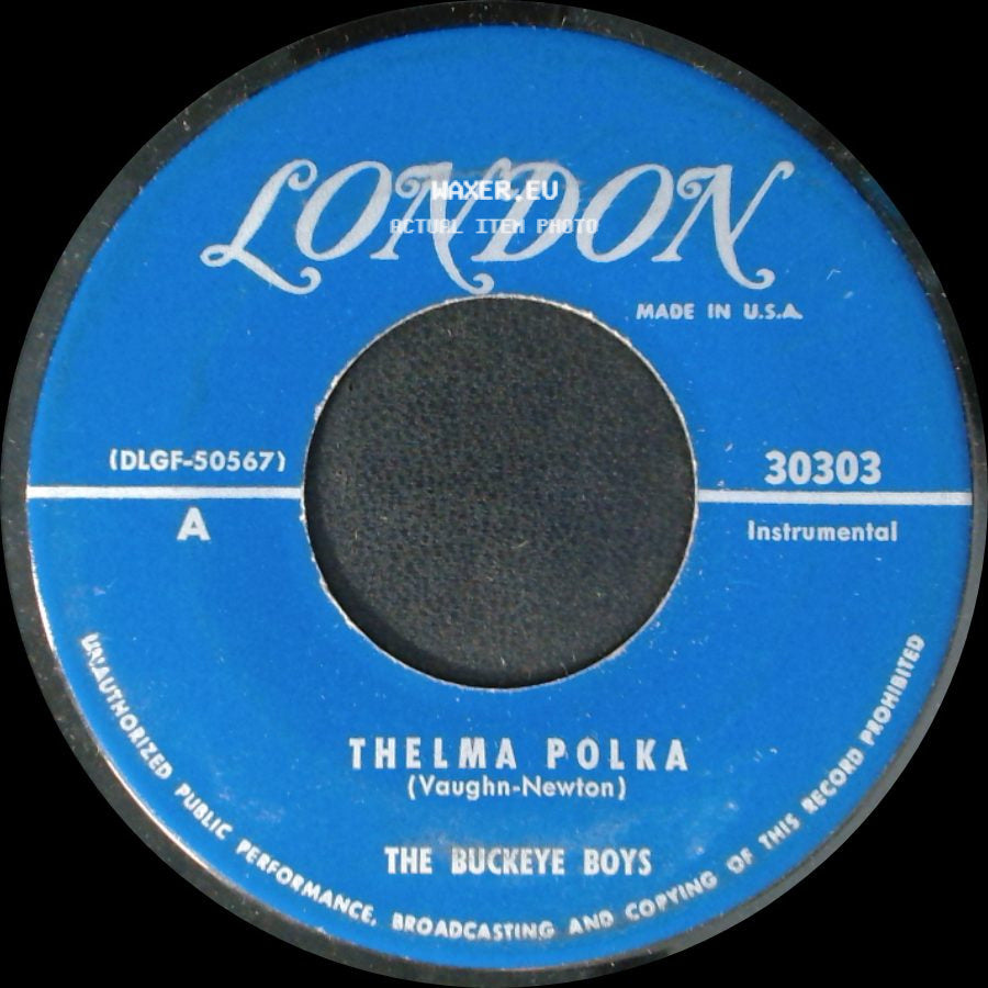 The Buckeye Boys - Thelma Polka / Rock 'n Rye Polka side A