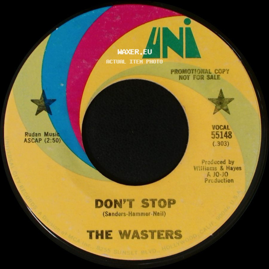 The Wasters - Don't Stop / Accept My Love side A