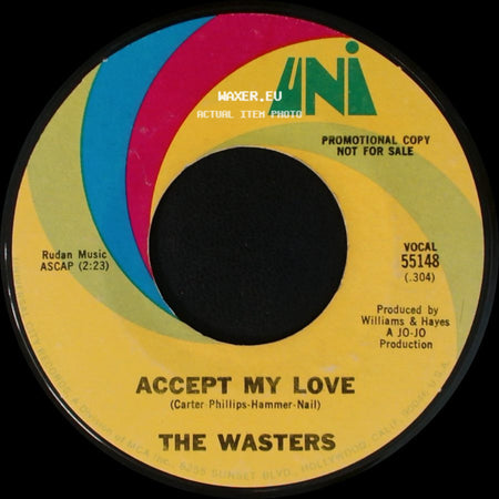 The Wasters - Don't Stop / Accept My Love side B
