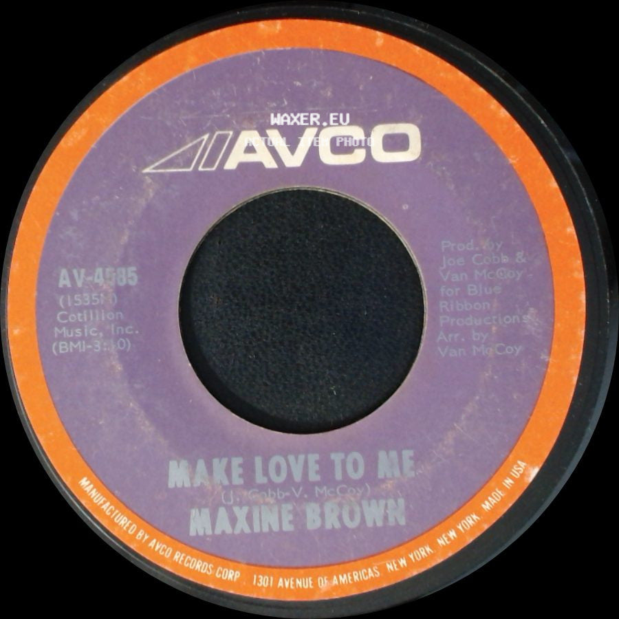 Maxine Brown - Make Love To Me / Always And Forever side A