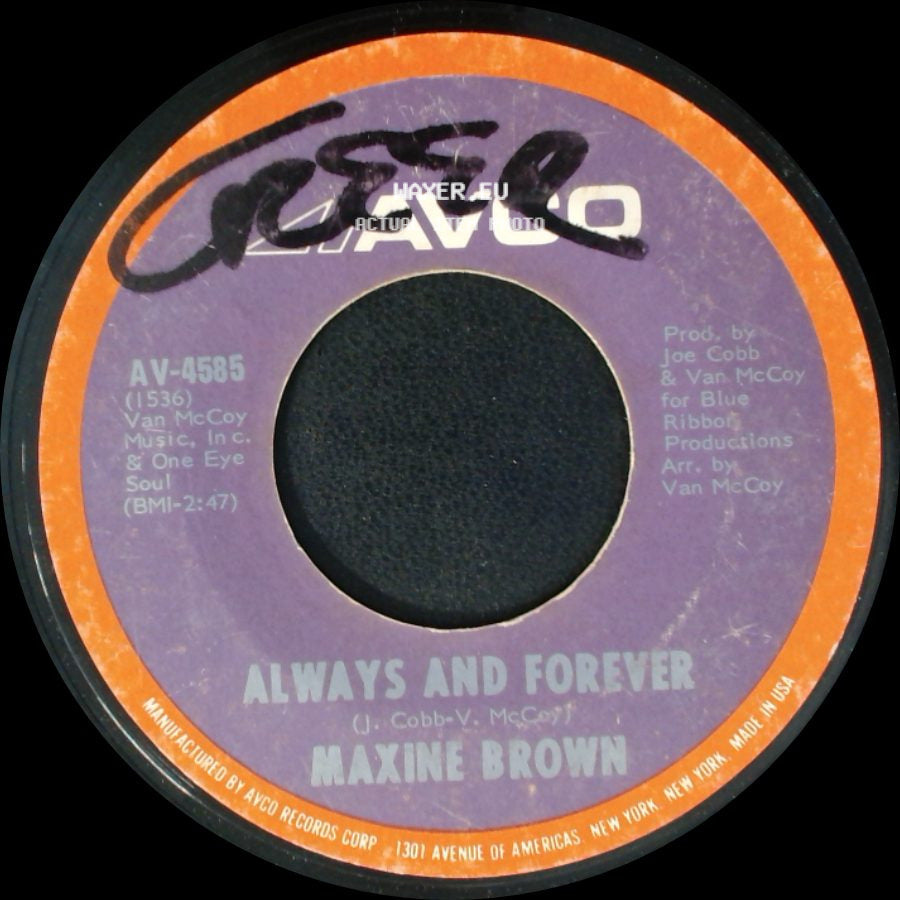 Maxine Brown - Make Love To Me / Always And Forever side B