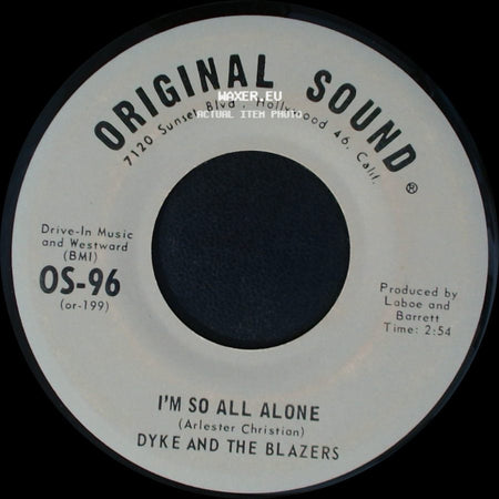 Dyke And The Blazers - Runaway People / I'm So All Alone side B