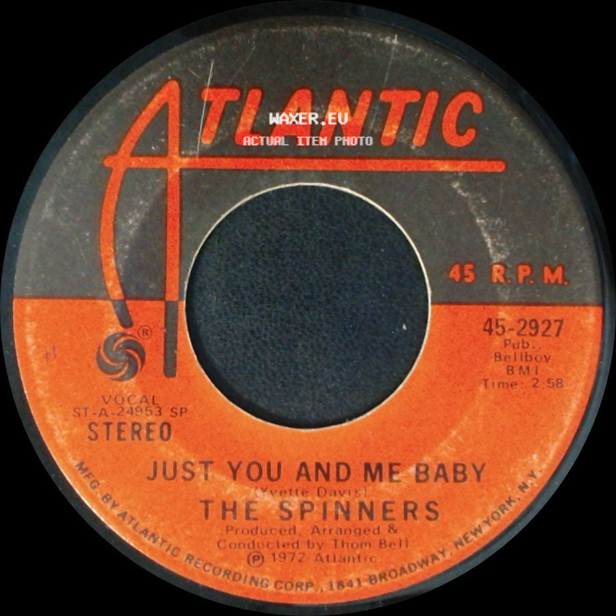 The Spinners - Just You And Me Baby / Could It Be I'm Falling In Love side A