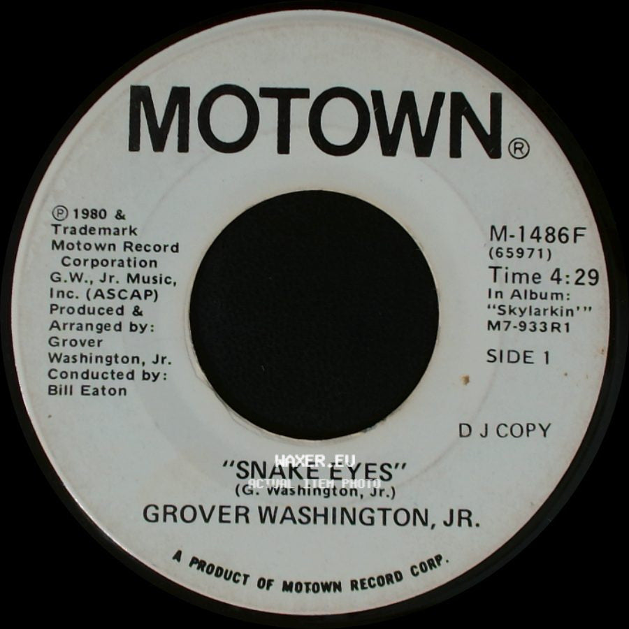 Grover Washington, Jr. - "Snake Eyes" / Snake Eyes side B