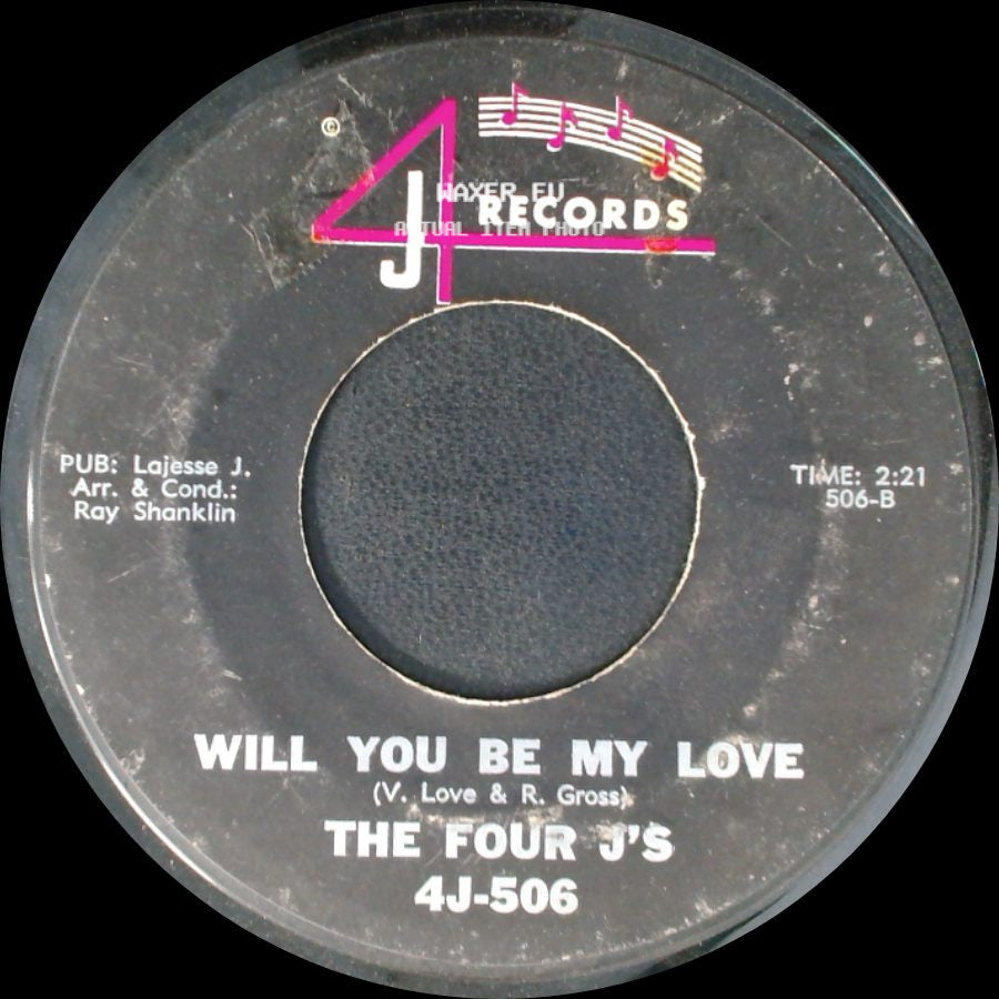 The Four J's - The Nursery / Will You Be My Love side B