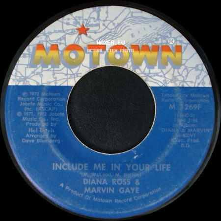 Diana Ross & Marvin Gaye - My Mistake (Was To Love You) / Include Me In Your Life side B