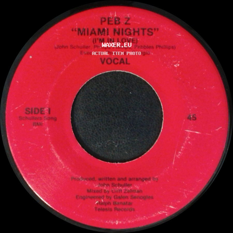 Peb 2 / Pebbles Phillips - Miami Nights (I'm In Love) / Miami Nights (I'm In Love) Extended Version side A