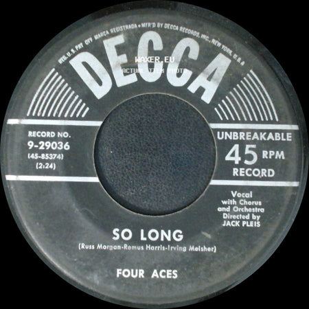 Four Aces - Amor / So Long side B