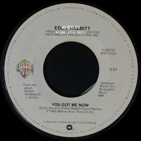 Eddie Rabbitt - You Can't Run From Love / You Got Me Now side B
