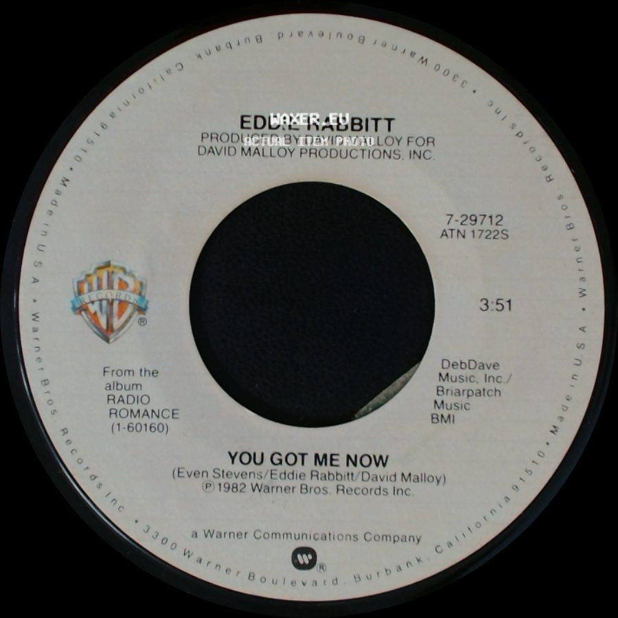 Eddie Rabbitt - You Can't Run From Love / You Got Me Now side B