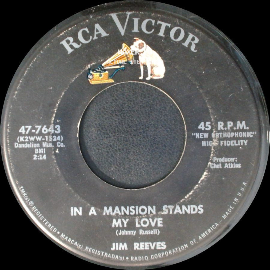 Jim Reeves - He'll Have To Go / In A Mansion Stands My Love side B