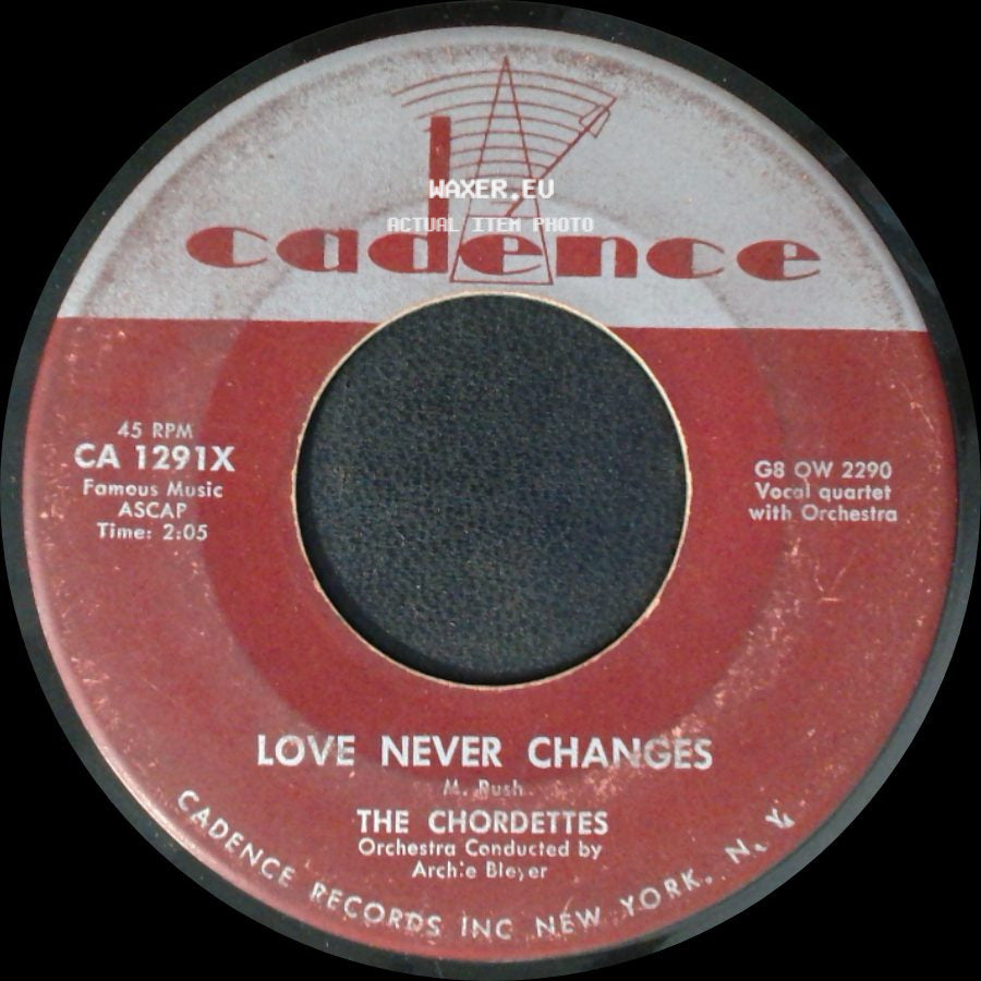 The Chordettes - Born To Be With You / Love Never Changes side B