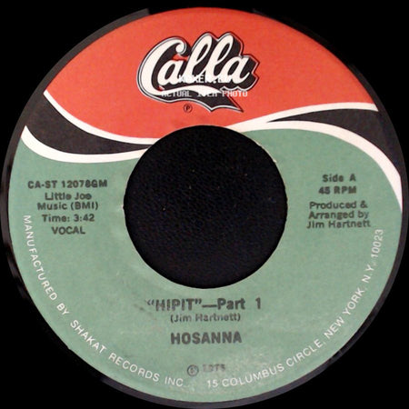 Hosanna - Hipit - Part 1 / "Hipit" - Part 2 side A