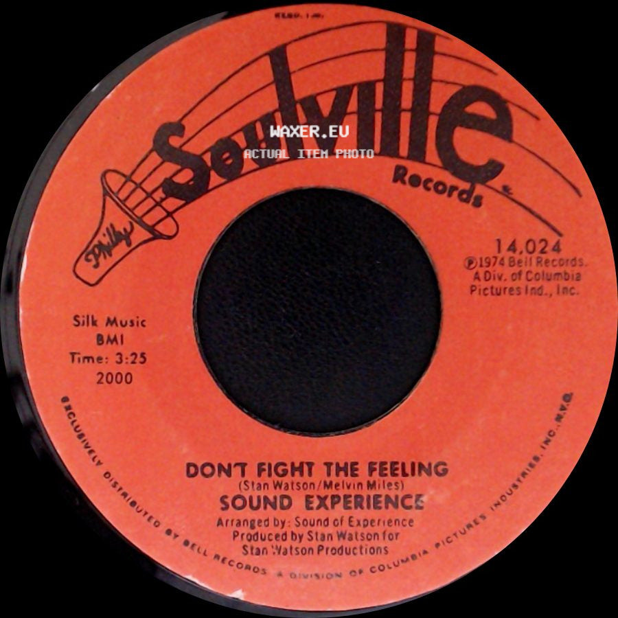 Sound Experience - You Don't Know What You're Doing / Dont Fight The Feeling side B