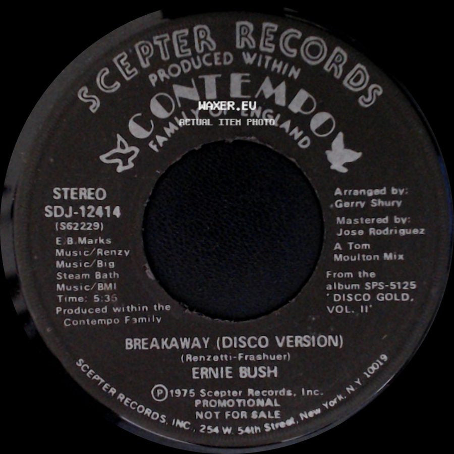 Ernie Bush - Breakaway (Disco Version) / Breakaway side A
