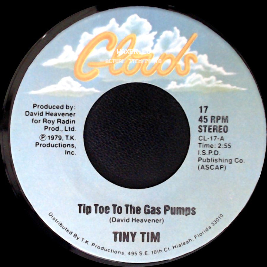 Tiny Tim - Tip Toe To The Gas Pumps / The Hicky (On Your Neck) side A