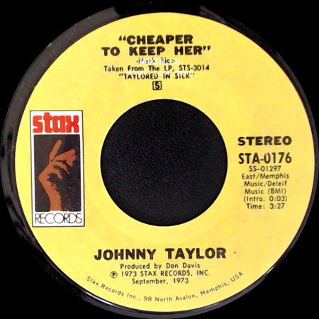 Johnny Taylor - Cheaper To Keep Her / I Can Read Between The Lines side A