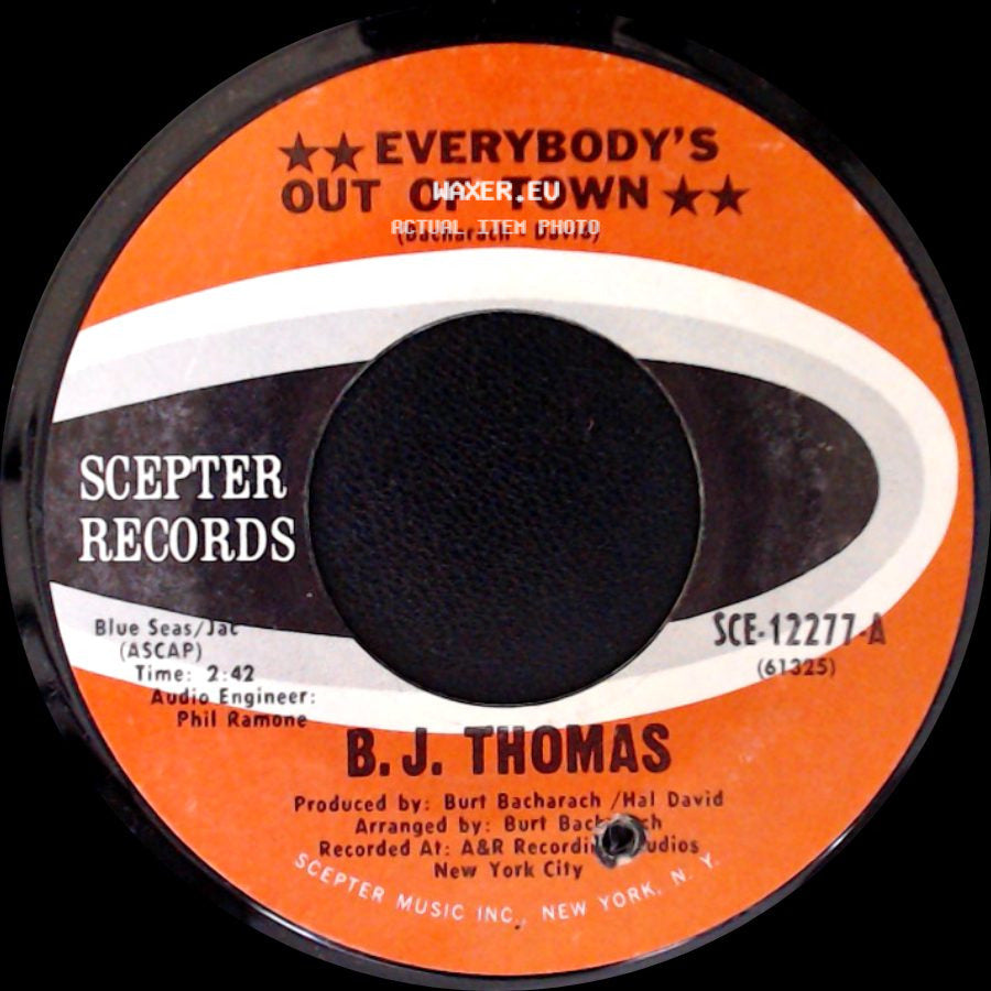 B. J. Thomas - Everybody's Out Of Town / Living Again side A