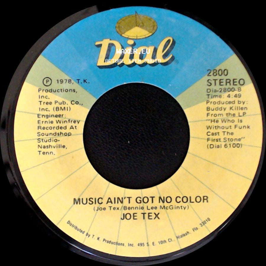 Joe Tex - Loose Caboose / Music Ain't Got No Color side B