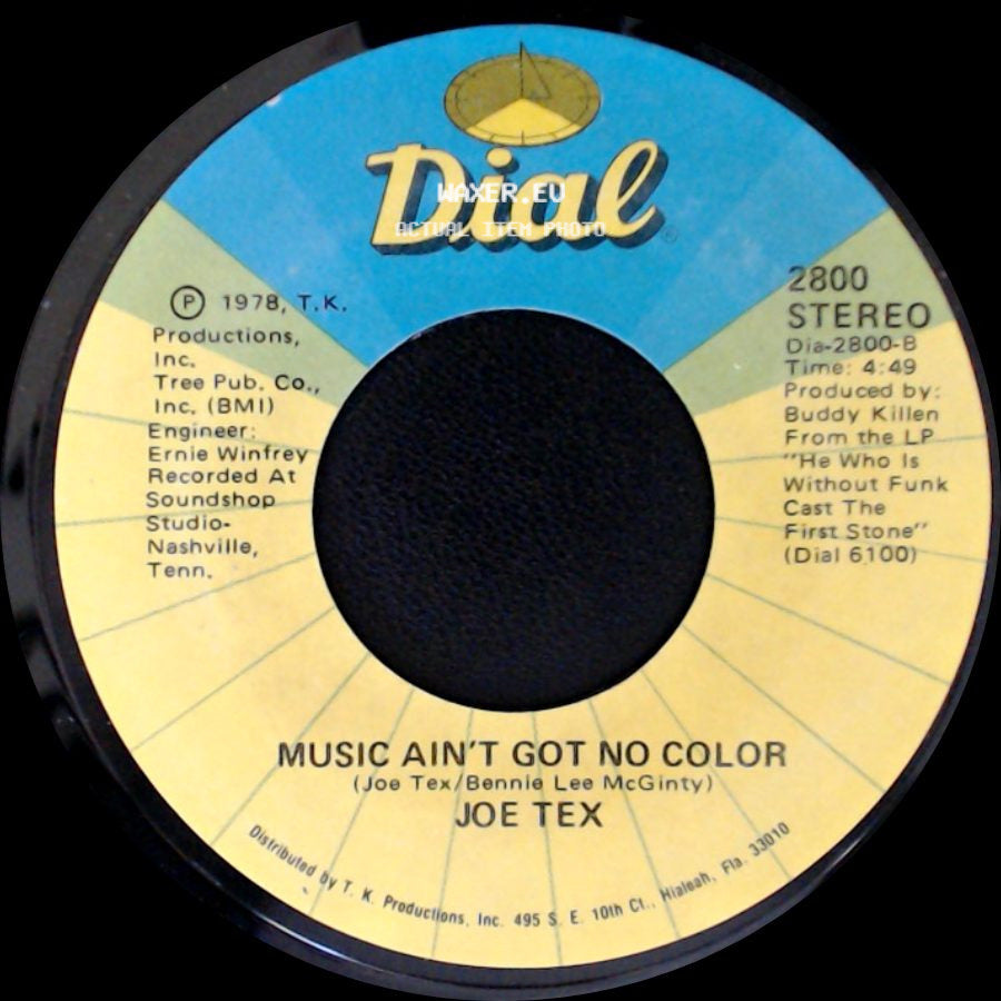 Joe Tex - Loose Caboose / Music Ain't Got No Color side B