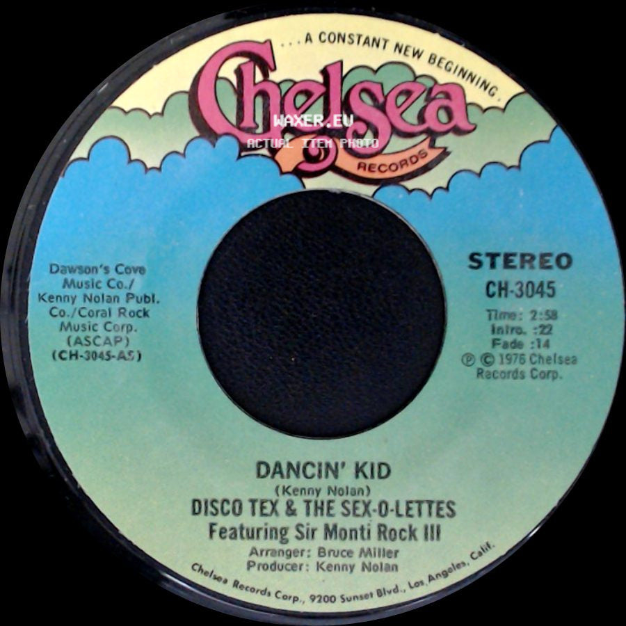 Disco Tex & The Sex-O-Lettes - Dancin' Kid / Dancin' Kid side A