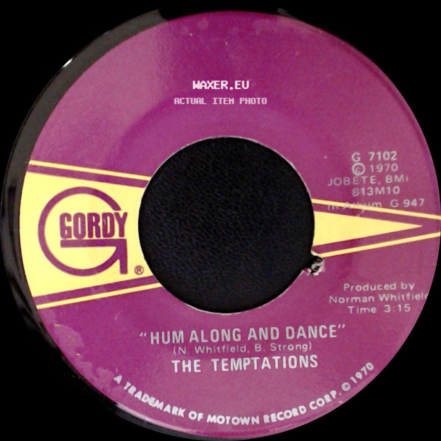 The Temptations - Ungena Za Ulimwengu (Unite The World) / Hum Along And Dance side B