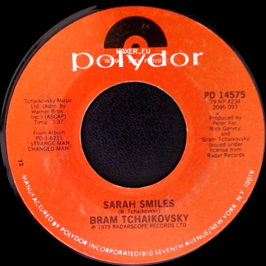 Bram Tchaikovsky - Sarah Smiles / Girl Of My Dreams side A