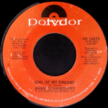 Bram Tchaikovsky - Sarah Smiles / Girl Of My Dreams side B