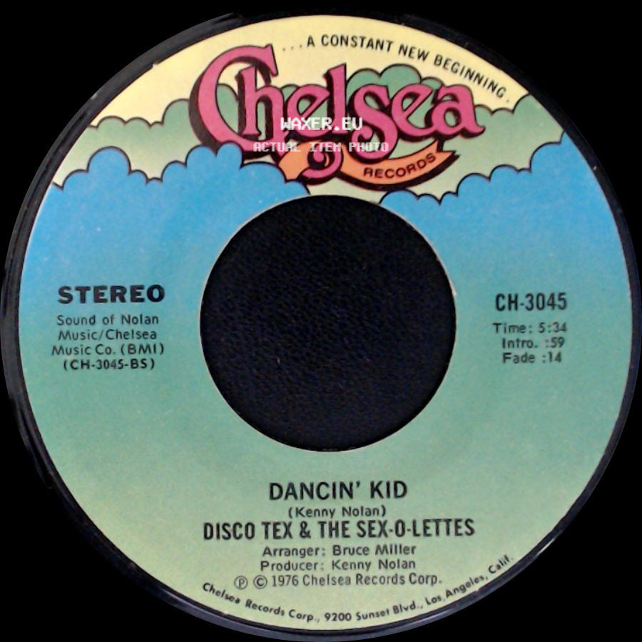 Disco Tex & The Sex-O-Lettes - Dancin' Kid / Dancin' Kid side A