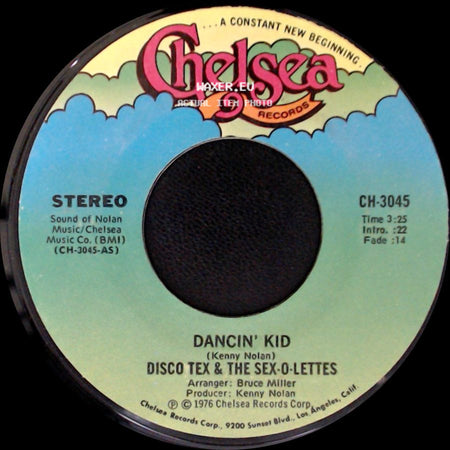 Disco Tex & The Sex-O-Lettes - Dancin' Kid / Dancin' Kid side B