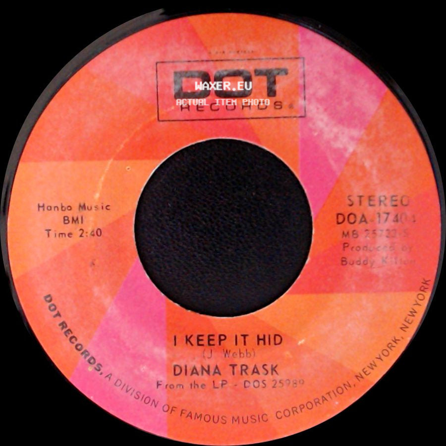 Diana Trask - We've Got To Work It Out Between Us / I Keep It Hid side B