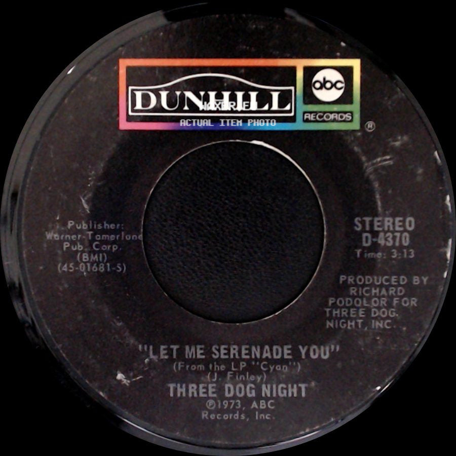 Three Dog Night - Storybook Feeling / Let Me Serenade You side B