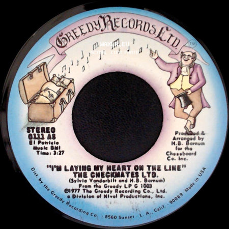 The Checkmates Ltd. - Make Love To Your Mind / I'm Laying My Heart On The Line side B