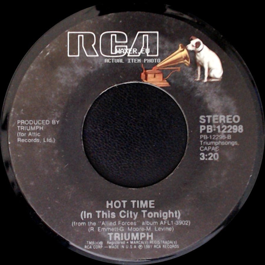 Triumph - Hot Time (In This City Tonight) / Magic Power side A