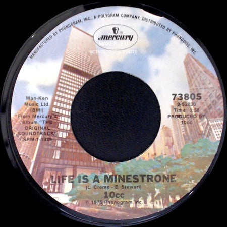 10Cc - Life Is A Minestrone / Lazy Ways side A