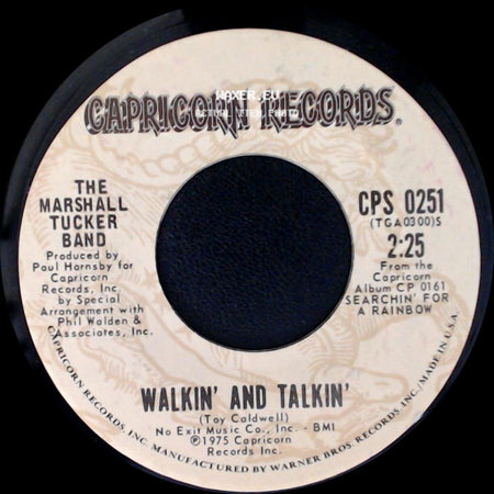 The Marshall Tucker Band - Searchin' For A Rainbow / Walkin' And Talkin' side B