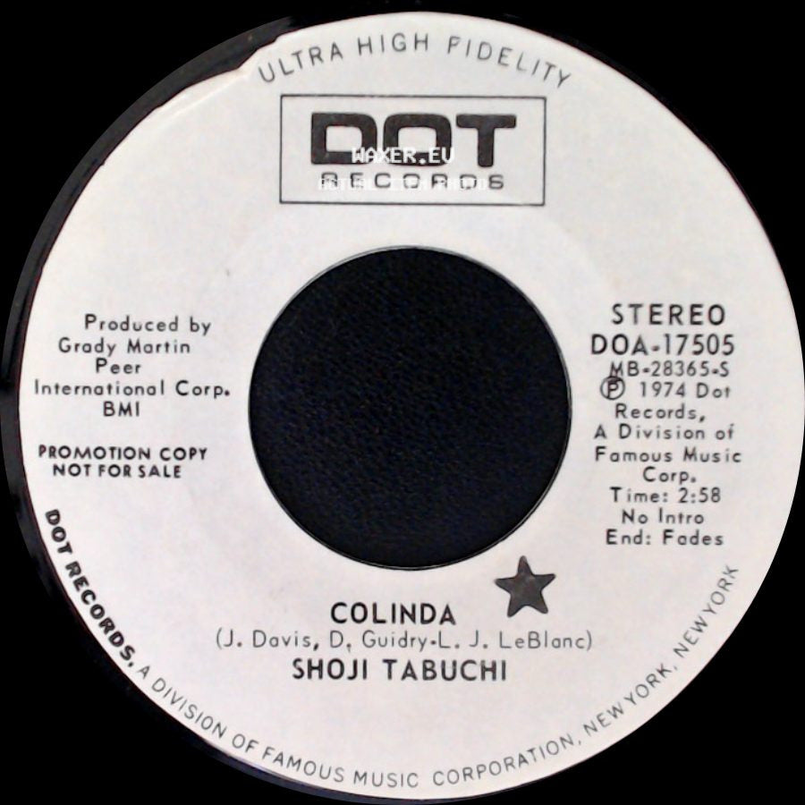 Shoji Tabuchi - A Man Needs A Woman / Colinda side B