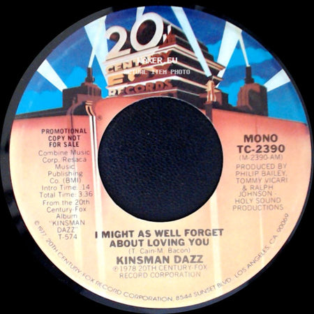 Kinsman Dazz - I Might As Well Forget About Loving You / I Might As Well Forget About Loving You side A