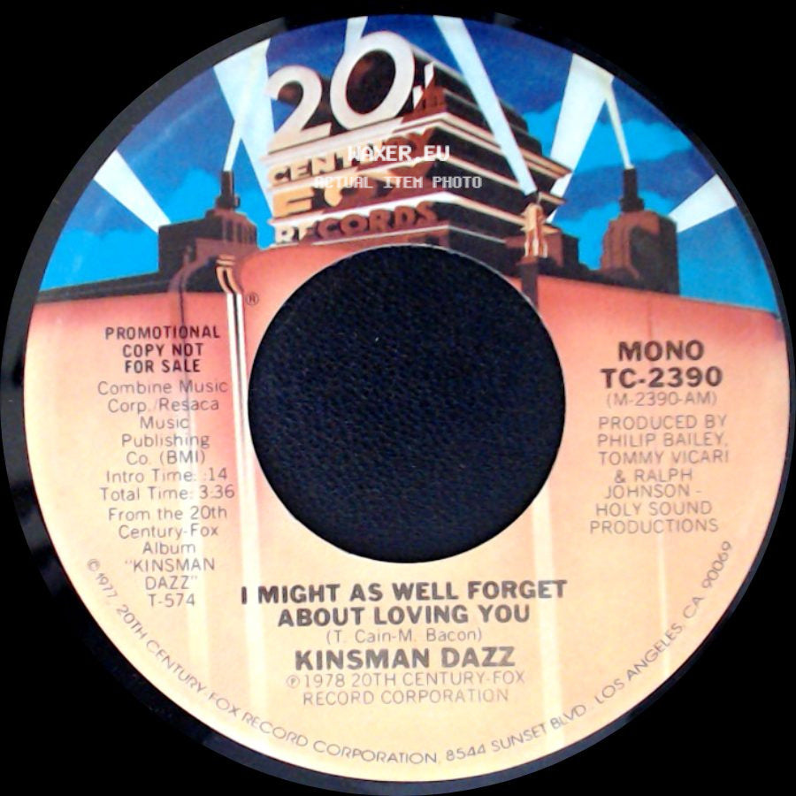 Kinsman Dazz - I Might As Well Forget About Loving You / I Might As Well Forget About Loving You side A