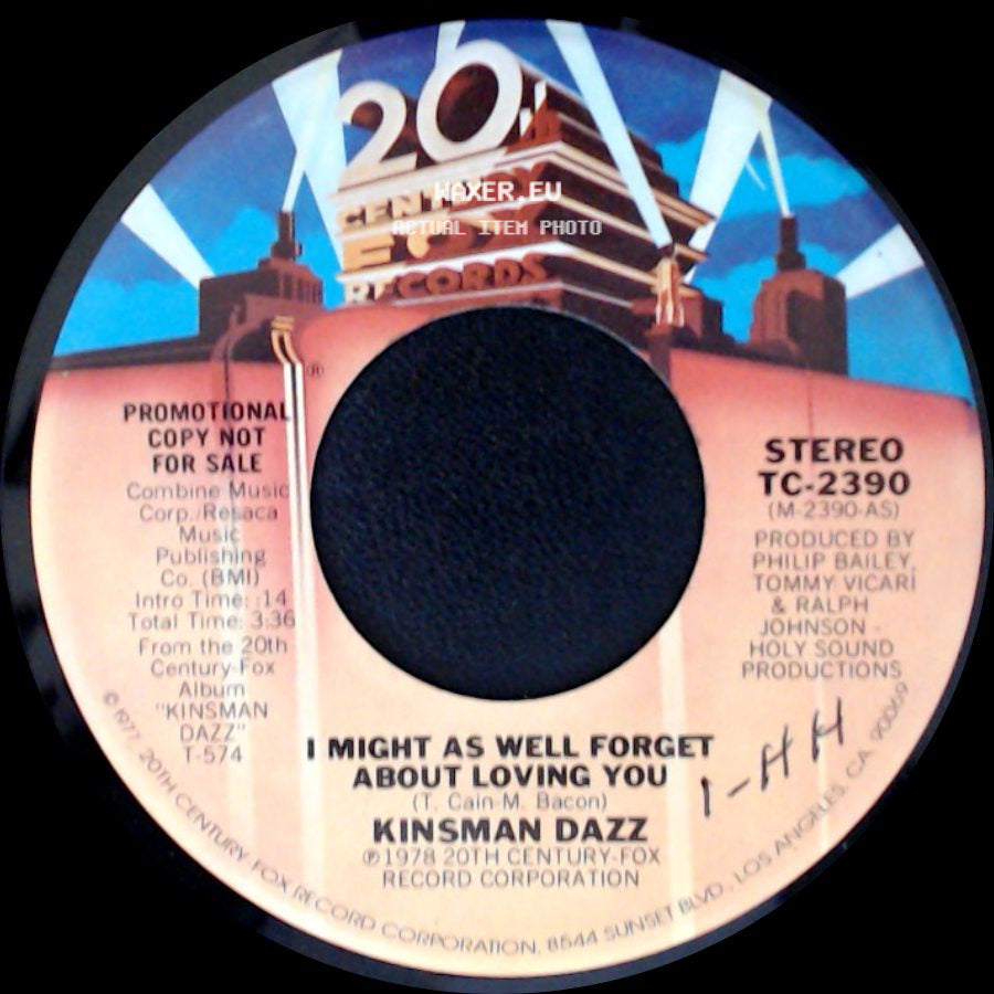 Kinsman Dazz - I Might As Well Forget About Loving You / I Might As Well Forget About Loving You side B