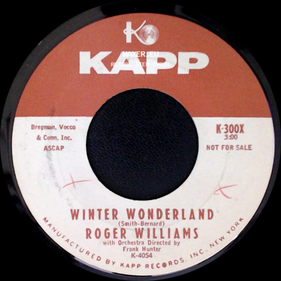 Roger Williams - Winter Wonderland / Mary's Little Boy Child side A