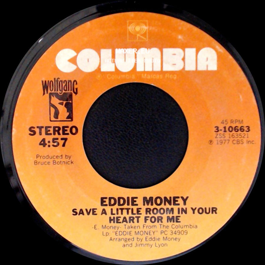 Eddie Money - Save A Little Room In Your Heart For Me / Baby Hold On side A