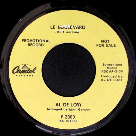 Al De Lory - Those Were The Days / Le Boulevard side B